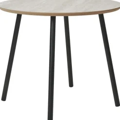 Aalst soffbord Ø55 cm - Svart/beige