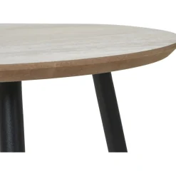 Aalst soffbord Ø55 cm - Svart/beige