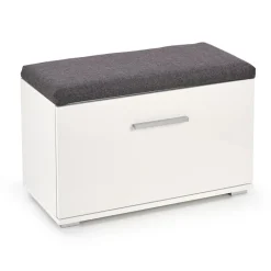 Abdel skoskåp med sits - Vit