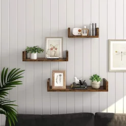 Abner vägghylla - Brun