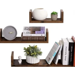 Abner vägghylla - Brun