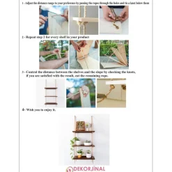 Abstrakt vägghylla 41 - Valnöt