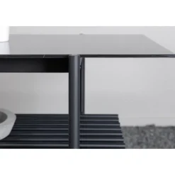 Adel soffbord 120 cm - Svart marmor
