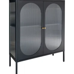 Adelaide vitrinskåp 90x110 cm - Svart