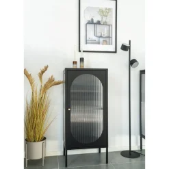 Adelaide vitrinskåp 110x50 cm - Svart