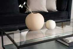 Agnäs soffbord 130 x 60 cm - Svart/glas