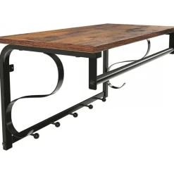 Aksel hatthylla - Brun/svart