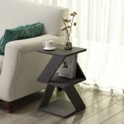 Albeni sidobord - Svart trä