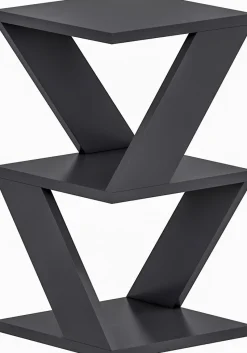 Albeni sidobord 30 x 30 cm - Antracit