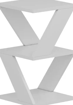 Albeni sidobord 30 x 30 cm - Vit