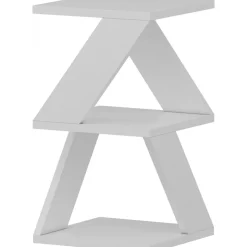 Albeni sidobord 30 x 30 cm - Vit