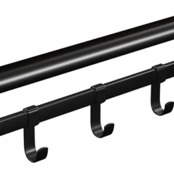 Aleksander hatthylla 66 cm - Brun/svart