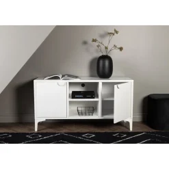 Alexander TV-bänk - Vit