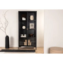 Alexander vitrinskåp - Svart