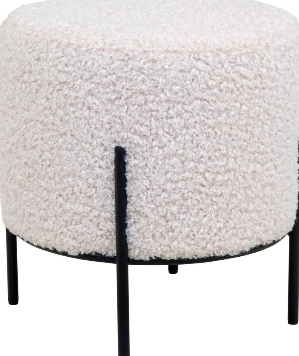 Alford Sittpuff - Lammskinn(Konstskinn)/svart + Textilrengöring för möbler