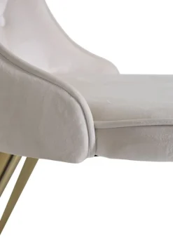 Alice Deluxe matstol - Beige/mässing