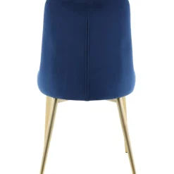 Alice Deluxe matstol - Blå/mässing