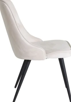 Alice Deluxe matstol - Svart/beige sammet