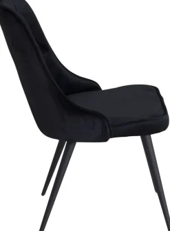 Alice Deluxe matstol - Svart sammet