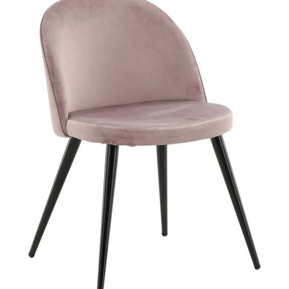 Alice matstol - Rosa/svart