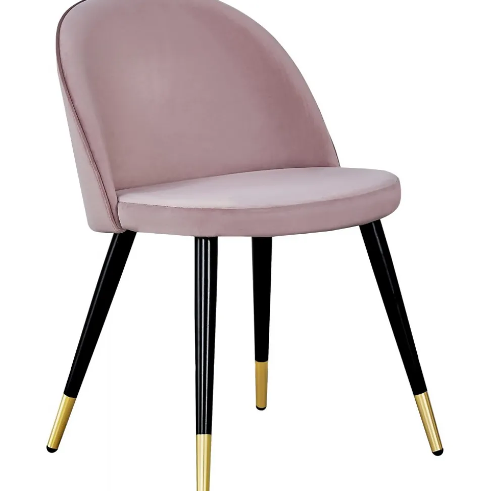 Alice matstol - Rosa/svart/mässing