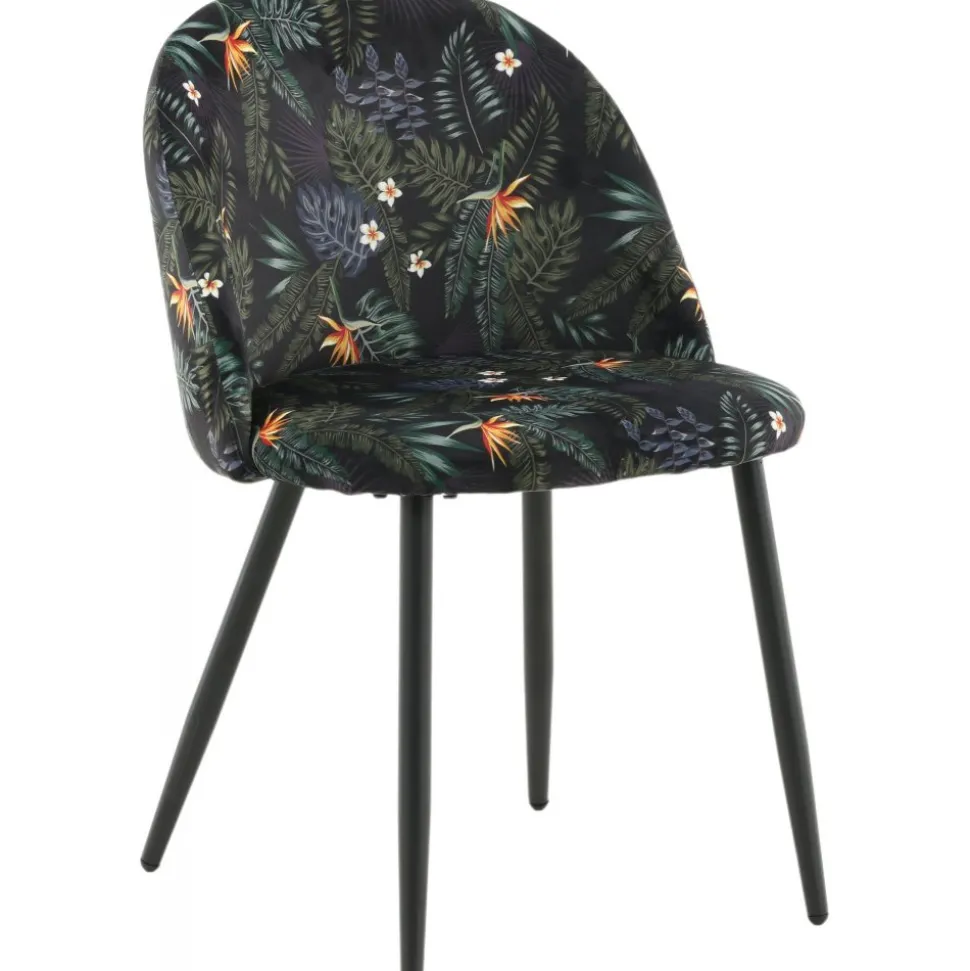 Alice matstol - Svart blomma