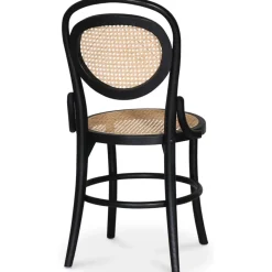 Alicia stol böjträ - Svart/rotting + Möbeltassar