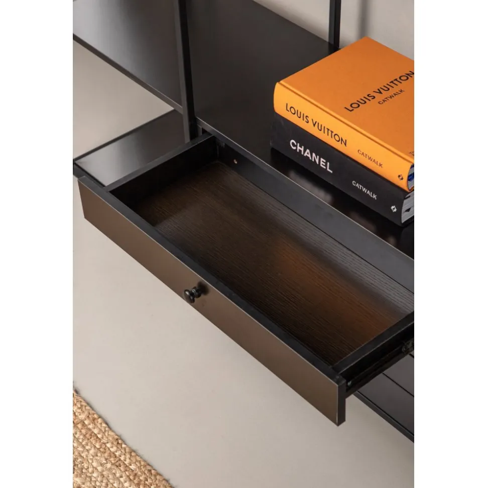 Amarillo bokhylla - Svart