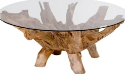 Amazonas Soffbord 110 x 110 cm - Teak/glas