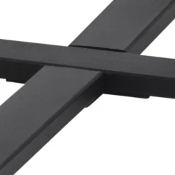 Amble soffbord Ø77 cm - Svart/svart marmor