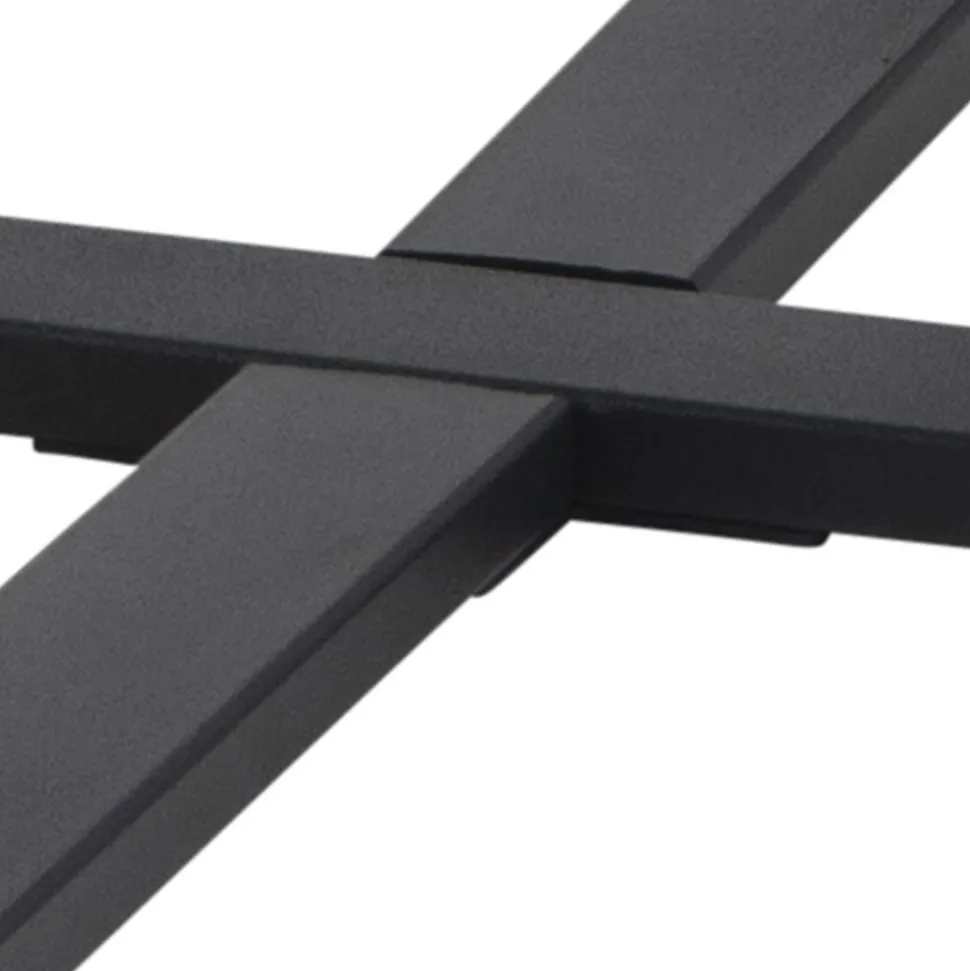 Amble soffbord Ø77 cm - Svart/svart marmor