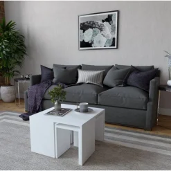 Annabelle soffbord-set - Vit