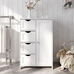 Annette förvaringsskåp - Vit + Textilrengöring för möbler