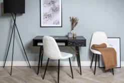 Ansmark skrivbord 110x60 cm - Svart/mässing