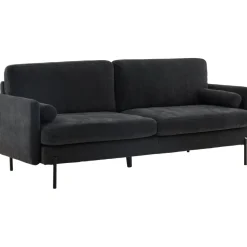 Antibes 2-sits soffa - Svart/Mörkgrå