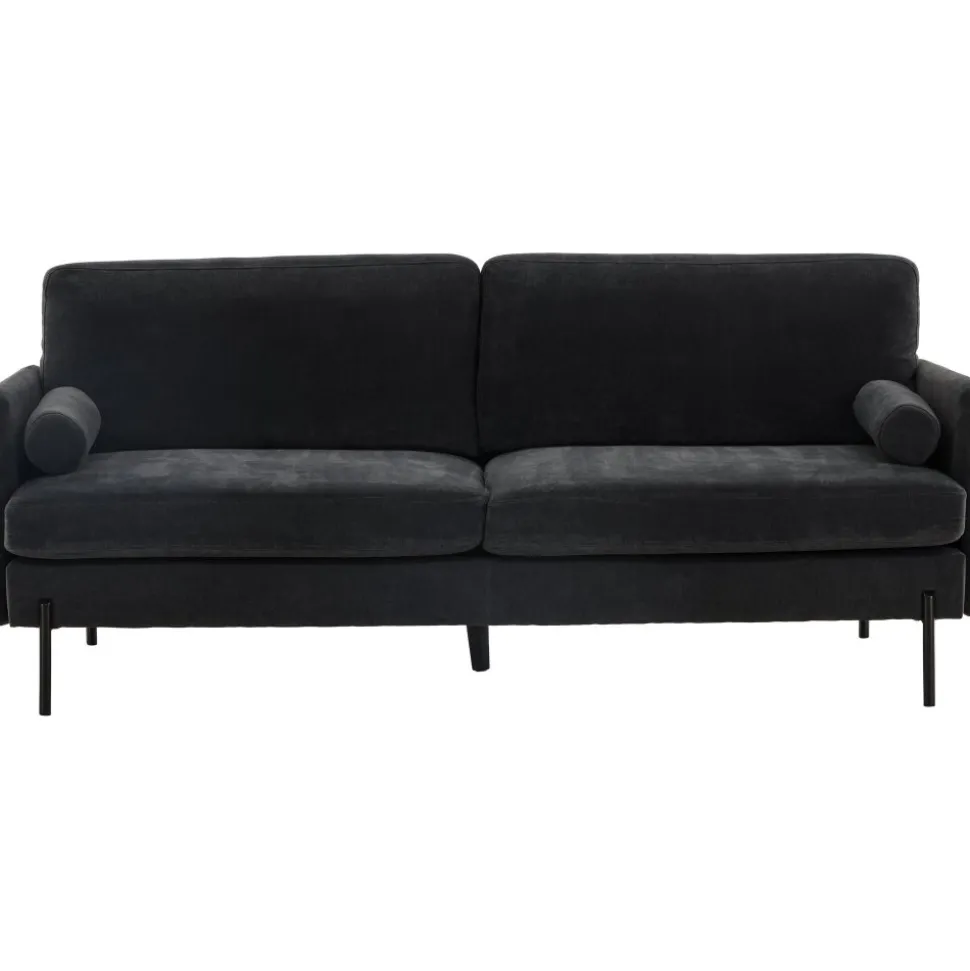 Antibes 2-sits soffa - Svart/Mörkgrå