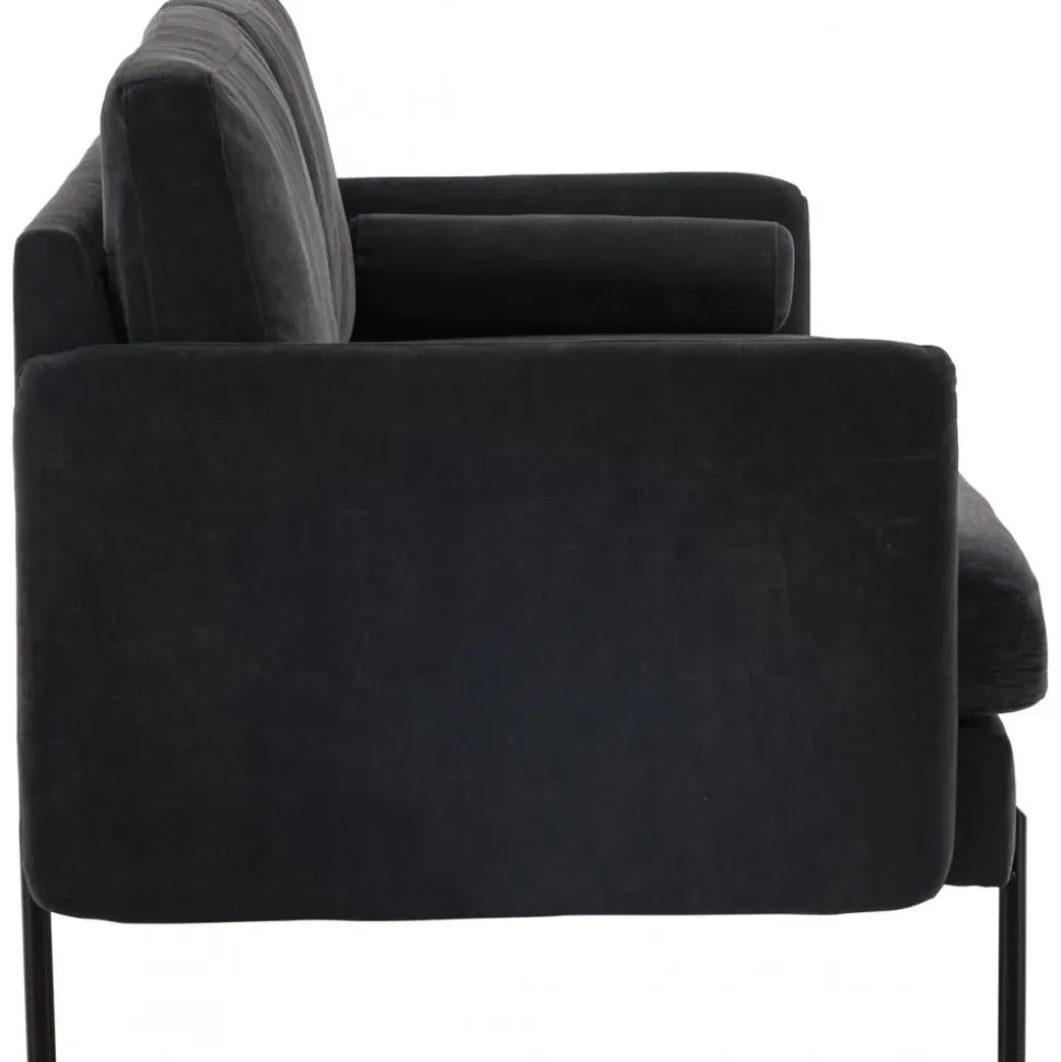 Antibes 2-sits soffa - Svart/Mörkgrå