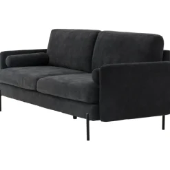 Antibes 2-sits soffa - Svart/Mörkgrå