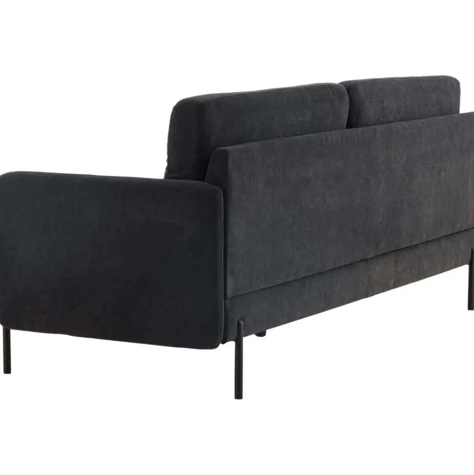 Antibes 2-sits soffa - Svart/Mörkgrå