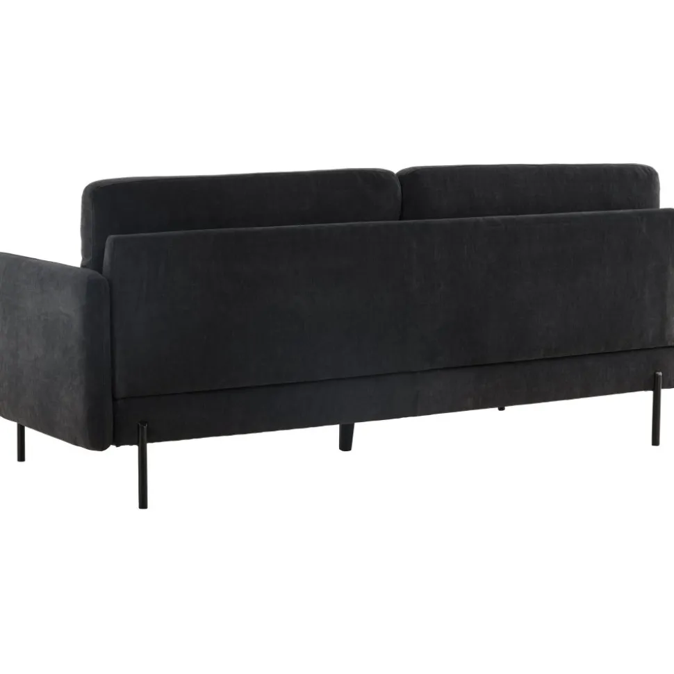 Antibes 2-sits soffa - Svart/Mörkgrå