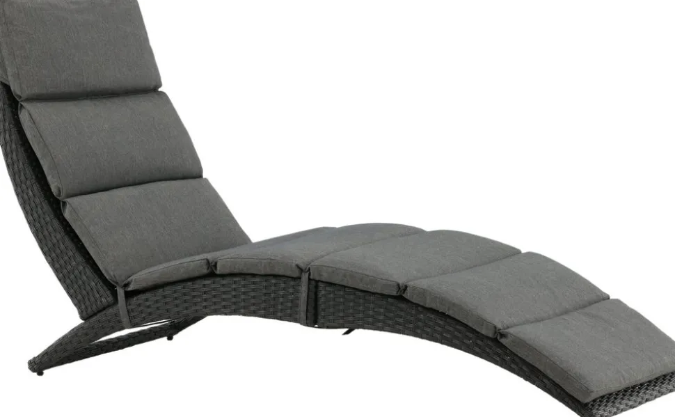 Archie solsäng - Svart + Textilskydd för utemöbler