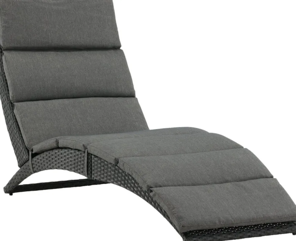 Archie solsäng - Svart + Textilskydd för utemöbler