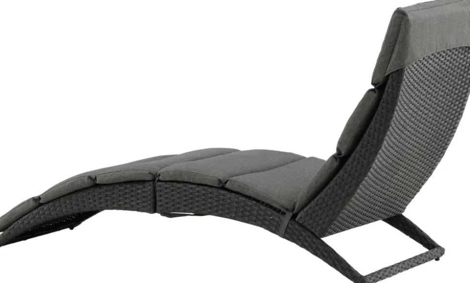 Archie solsäng - Svart + Textilskydd för utemöbler