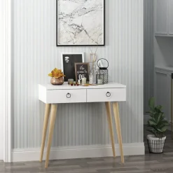 Arden avlastningsbord 72/100 x 35 cm - Vit