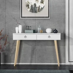 Arden avlastningsbord 72/100 x 35 cm - Vit