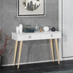 Arden avlastningsbord 72/100 x 35 cm - Vit