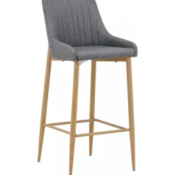 Argon barstol - Ekimitation/grå