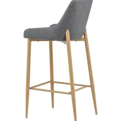 Argon barstol - Ekimitation/grå