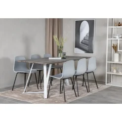 Armada matbord 180 cm - Ek/vit