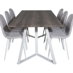 Armada matbord 180 cm - Ek/vit